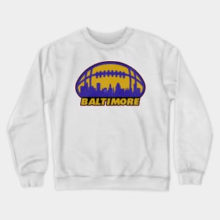 Baltimore Football Skyline Crewneck Sweatshirt